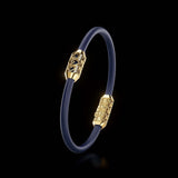 Single Bracelet Amphora, Yellow Gold, 16 Diamonds