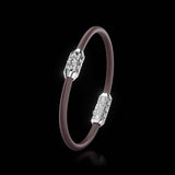 Single Bracelet Amphora, White Gold, 28 Diamonds