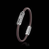 Single Bracelet Amphora, White Gold, 52 Diamonds