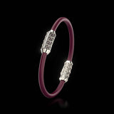 Single Bracelet Gladius, Platinum, 15 Diamonds
