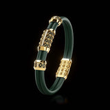 Double Bracelet Gladius, Yellow Gold, 21 Diamonds
