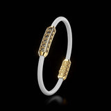 Single Bracelet Amphora, Yellow Gold, 46 Diamonds
