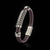 Double Bracelet Gladius, Platinum, 37 Diamonds