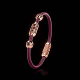 Single Bracelet Amphora, Red Gold, 28 Diamonds