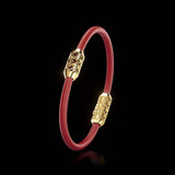 Single Bracelet Amphora, Yellow Gold, 16 Diamonds