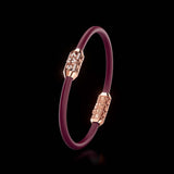Single Bracelet Amphora, Red Gold, 28 Diamonds