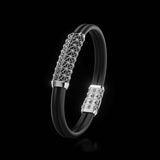 Double Bracelet Gladius, White Gold