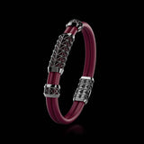Double Bracelet Gladius, White Gold Coated