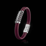 Double Bracelet Gladius, White Gold, 23 Diamonds