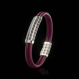 Double Bracelet Gladius, Platinum, 93 Diamonds