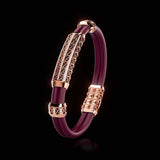 Double Bracelet Gladius, Red Gold, 111 Diamonds
