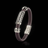 Double Bracelet Gladius, Platinum, 87 Diamonds