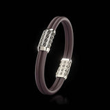 Double Bracelet Gladius, Platinum, 45 Diamonds