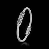 Single Bracelet Amphora, White Gold, 52 Diamonds