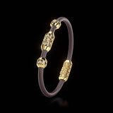 Single Bracelet Amphora, Yellow Gold, 46 Diamonds