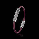 Single Bracelet Gladius, White Gold, 31 Diamonds