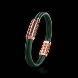Double Bracelet Gladius, Red Gold, 69 Diamonds