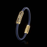 Single Bracelet Amphora, Yellow Gold, 52 Diamonds