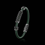 Single Bracelet Gladius, White Gold Coated