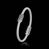 Single Bracelet Amphora, White Gold, 16 Diamonds