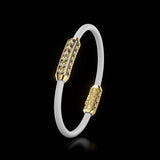 Single Bracelet Amphora, Yellow Gold, 64 Diamonds