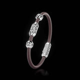 Single Bracelet Amphora, White Gold, 46 Diamonds