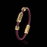 Single Bracelet Gladius, Yellow Gold, 21 Diamonds