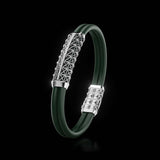 Double Bracelet Gladius, White Gold, 31 Diamonds