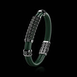Double Bracelet Gladius, White Gold Coated