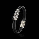 Double Bracelet Gladius, Platinum, 69 Diamonds