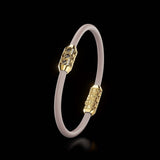 Single Bracelet Amphora, Yellow Gold, 16 Diamonds