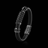 Double Bracelet Gladius, White Gold Coated