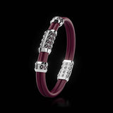 Double Bracelet Gladius, White Gold, 21 Diamonds