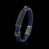 Double Bracelet Gladius, White Gold Coated