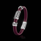 Double Bracelet Gladius, White Gold, 63 Diamonds