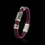 Double Bracelet Gladius, Platinum, 21 Diamonds
