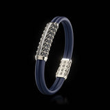 Double Bracelet Gladius, Platinum, 31 Diamonds