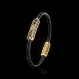 Single Bracelet Amphora, Yellow Gold, 52 Diamonds
