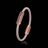 Single Bracelet Amphora, Red Gold, 46 Diamonds