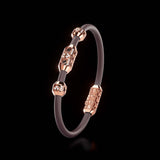 Single Bracelet Amphora, Red Gold, 40 Diamonds