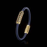 Single Bracelet Amphora, Yellow Gold, 46 Diamonds