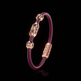 Single Bracelet Amphora, Red Gold, 40 Diamonds