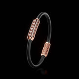 Single Bracelet Amphora, Red Gold, 64 Diamonds