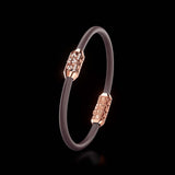 Single Bracelet Amphora, Red Gold, 28 Diamonds