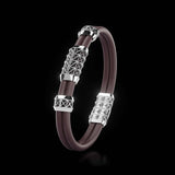 Double Bracelet Gladius, White Gold