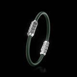 Single Bracelet Gladius, White Gold, 15 Diamonds