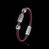 Single Bracelet Amphora, White Gold, 28 Diamonds