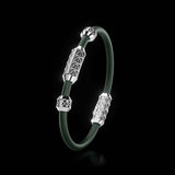 Single Bracelet Gladius, White Gold, 21 Diamonds