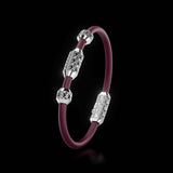 Single Bracelet Amphora, White Gold