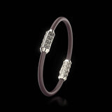 Single Bracelet Gladius, Platinum, 15 Diamonds